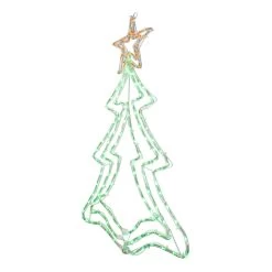 25” LED Green And Orange Rope Light Christmas Tree Window Decoration -Christmas Decoration Store hofert 4733 25 3 94584.1667575816