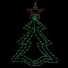 25” LED Green And Orange Rope Light Christmas Tree Window Decoration -Christmas Decoration Store hofert 4733 25 69795.1667575815