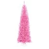 10' Pre-Lit Pencil Sparkling Artificial Christmas Tree - Pink Lights