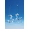 Club Pack Of 16 Icy Crystal Decorative Christmas Deer Ornaments 3.5"