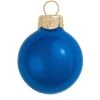 4ct Cobalt Blue Glass Pearl Christmas Ball Ornaments 4.75" (120mm)