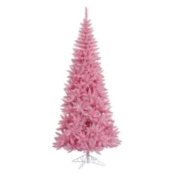 7.5' Pre-Lit Medium Ashley Spruce Artificial Christmas Tree - Pink And Clear Lights