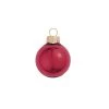 6ct Burgundy Red Glass Shiny Christmas Ball Ornaments 4" (100mm)