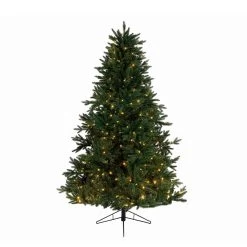 9' Pre-Lit Full Everlands Skandia Fir Artificial Christmas Tree - Warm Clear LED Lights