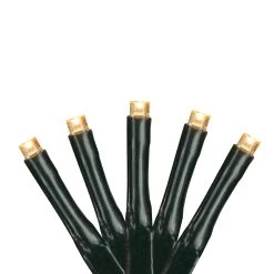 171 Warm White LED 8-Function Twinkle Christmas Lights - 17 Ft Green Wire