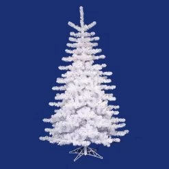 14' Pre-lit Crystal White Artificial Christmas Tree - Multi Lights