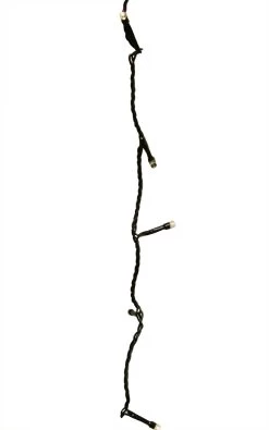 368 Warm White LED Battery Operated 8-Function Christmas Lights - 90 Ft Black Wire