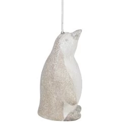4" White Glitter Standing Penguin Christmas Hanging Ornament -Christmas Decoration Store meravic r7082 3 50469.1667490749