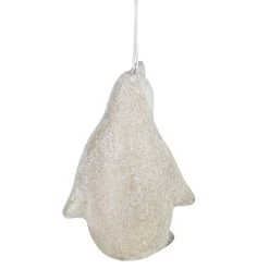 4" White Glitter Standing Penguin Christmas Hanging Ornament -Christmas Decoration Store meravic r7082 4 58333.1667490749