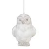 4" White Glitter Standing Owl Christmas Hanging Ornament -Christmas Decoration Store meravic r7083 1 24620.1667578534