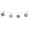 10 Battery Operated Silver Dream Catcher Disk Christmas Lights -68ft, Clear Wire -Christmas Decoration Store midwest 116781 66634.1667536302