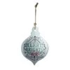 20" Silver And Green 'Merry Bright' Onion Christmas Wall Hanging Ornament -Christmas Decoration Store midwest 139978 30457.1667530527