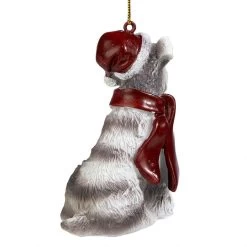 3.5" Gray Mini Schnauzer Dog Christmas Ornament -Christmas Decoration Store minis 5 90042.1667614657