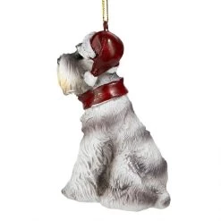 3.5" Gray Mini Schnauzer Dog Christmas Ornament -Christmas Decoration Store minis 6 03689.1667614657