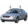 19-Inch Lighted Brown And Red Reindeer Christmas Car Decorating Kit - Universal Size
