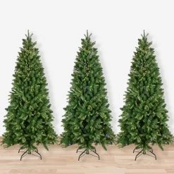 7.5' Pre-Lit Washington Frasier Fir Multi-Function Slim Christmas Tree - Dual Color LED Lights