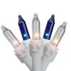 150ct Blue & Clear Mini Icicle Christmas Lights - White Wire -Christmas Decoration Store northlight20nl02371 87152.1682009049