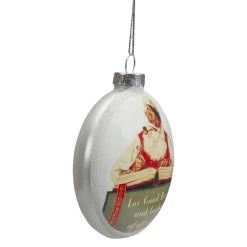 Set Of 3 Glass Norman Rockwell Christmas Disc Ornament -Christmas Decoration Store northlight20yl93419203 95949.1667487919