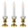 Set Of 3 White LED C5 Flickering Window Christmas Candle Lamps With Timer 8.5" -Christmas Decoration Store northlight20ys15767 1 82791.1667489352