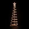4ft Lighted Spiral Cone Tree Outdoor Christmas Decoration, Clear Lights