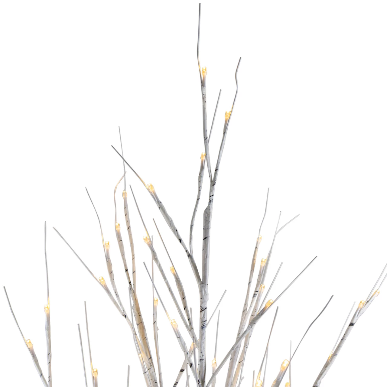 6' Lighted Christmas White Birch Twig Tree Outdoor Decoration - Warm White LED Lights 6 6' Lighted Christmas White Birch Twig Tree Outdoor Decoration - Warm White LED Lights - Image 4