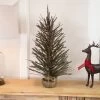 2' Green And Brown Warsaw Twig Artificial Christmas Tree With Burlap Base - Unlit