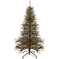 6' Pre-Lit Warsaw Twig Artificial Christmas Tree - Clear Lights