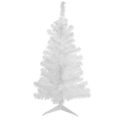 3' Slim White Pine Artificial Christmas Tree - Unlit
