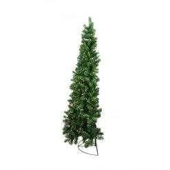 6' Pre-Lit Pine Artificial Wall Christmas Tree, Clear Lights -Christmas Decoration Store northlight b83521 3 01574.1684942319