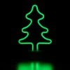 11" Green Christmas Tree LED Neon Style Table Sign -Christmas Decoration Store northlight fm26621 67354.1667488288