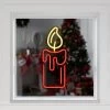12" Red LED Lighted Neon Style Red Candle Christmas Window Silhouette 1 12" Red LED Lighted Neon Style Red Candle Christmas Window Silhouette -Christmas Decoration Store northlight fm94468 on20black 91573.1667646476