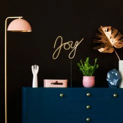 15" White LED Lighted "Joy" Neon Style Christmas Sign -Christmas Decoration Store northlight fm94481 on20window 97332.1681755938