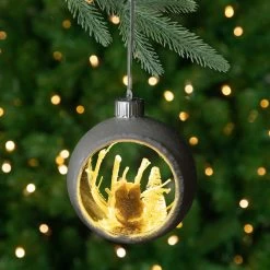 3.75" Silver And White Round Cutout Owl Christmas Ornament