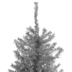 9’ Silver Tinsel Slim Artificial Christmas Tree - Unlit -Christmas Decoration Store northlight gb91015 2 38136.1667530425