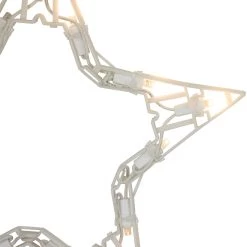 10 Count Clear LED Twinkle Star Icicle Christmas Lights, 10.25 Ft White Wire -Christmas Decoration Store northlight gv94135 3 29669.1670637689