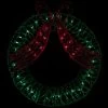 20" Green And Red Lighted Wreath And Bow Christmas Window Silhouette Decoration -Christmas Decoration Store northlight gv94140 1 27593.1667521912