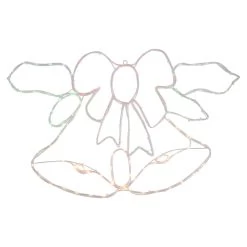 34" Lighted Christmas Bell And Bow Window Silhouette Decoration -Christmas Decoration Store northlight gv94144 2 66567.1667538794