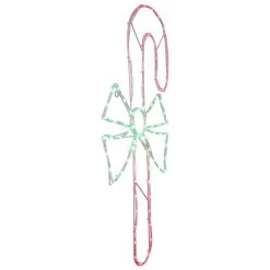 28" Green And White LED Lighted Candy Cane With Bow Christmas Window Silhouette -Christmas Decoration Store northlight gv94153 3new 24441.1681481551
