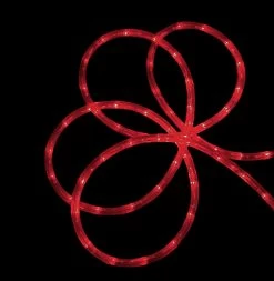 24' Red LED Commercial Grade Christmas Rope Lights