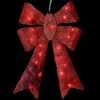 23" Lighted Sparkling Red Sisal Double Bow Outdoor Christmas Decoration -Christmas Decoration Store northlight h85235 1 15878.1667534291