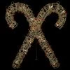 25" Lighted Champagne Gold Glittered Rattan Double Candy Cane Christmas Outdoor Or Window Decoration -Christmas Decoration Store northlight h85241 1 93199.1674058224
