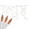 100 Count Orange Mini Icicle Christmas Lights - 3.5 Ft White Wire -Christmas Decoration Store northlight ha91230 5 85513.1667521728
