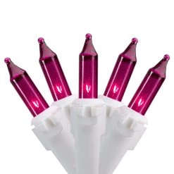 100 Count Purple Mini Icicle Christmas Lights - 3.5 Ft White Wire -Christmas Decoration Store northlight ha91232 1 sample 24188.1667601854