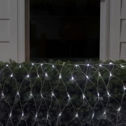 2' X 8' Pure White LED Wide Angle Net Style Column Wrap Christmas Lights, White Wire 9 2' X 8' Pure White LED Wide Angle Net Style Column Wrap Christmas Lights, White Wire -Christmas Decoration Store northlight ha92026 2 73197.1667569755