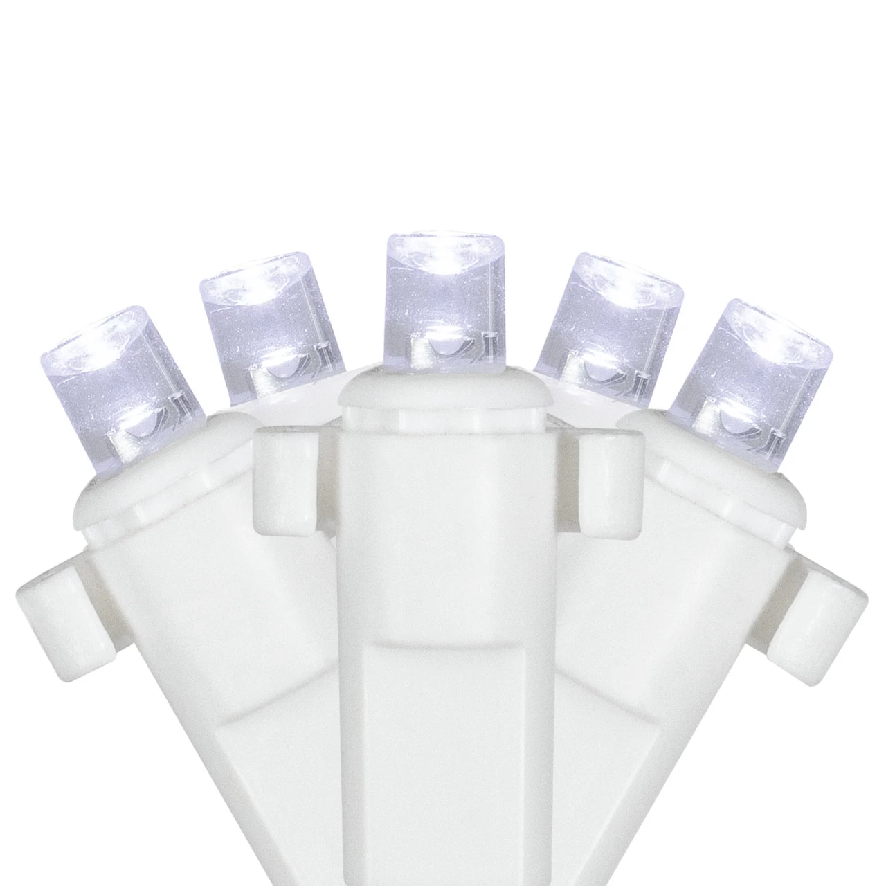 2' X 8' Pure White LED Wide Angle Net Style Column Wrap Christmas Lights, White Wire 6 2' X 8' Pure White LED Wide Angle Net Style Column Wrap Christmas Lights, White Wire - Image 4