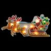 23" Lighted Santa And Reindeer Christmas Window Silhouette -Christmas Decoration Store northlight ha92201 1 85399.1667573116