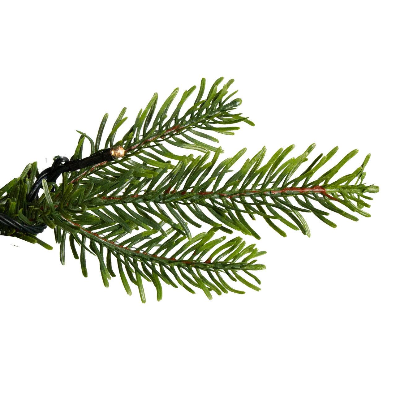 7.5' Pre-Lit Full Woodcrest Pine Artificial Christmas Tree - Warm White LED Lights 4 7.5' Pre-Lit Full Woodcrest Pine Artificial Christmas Tree - Warm White LED Lights - Image 2