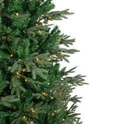 6.5' Pre-Lit Hudson Fir Artificial Christmas Tree, Warm White LED Lights -Christmas Decoration Store northlight hb92572 3 59478.1667535821