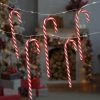10-Count LED Candy Cane Micro Fairy Christmas Light Set 3ft, Clear Wire -Christmas Decoration Store northlight hc94490 1 70408.1667533795