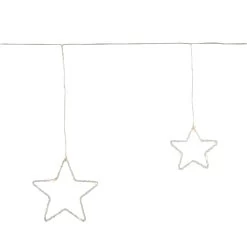 LED Lighted Stars Christmas Garland, 4ft, Warm White Lights -Christmas Decoration Store northlight hc94499 2 98559.1668626407